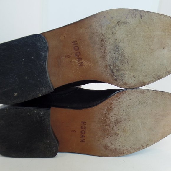 Hogan Multi Colored Block Suede Leather Knee High Zip Up  Riding Boots Sz 9 - Picture 8 of 16